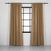 LALIBELA Custom Size Linen Look Curtain – Peanut Butter